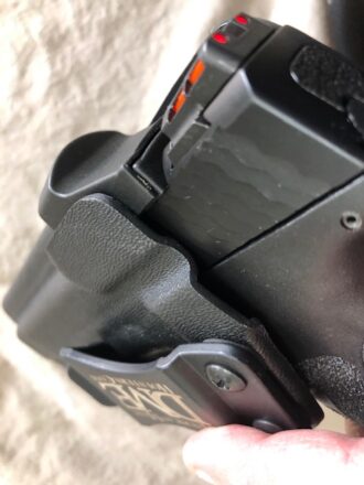 S&W Shield plus RMR Reddot Holster Performance Center Shield plus holsters Shield plus holster Hellcat Pro OSP IWB holster DME Holsters